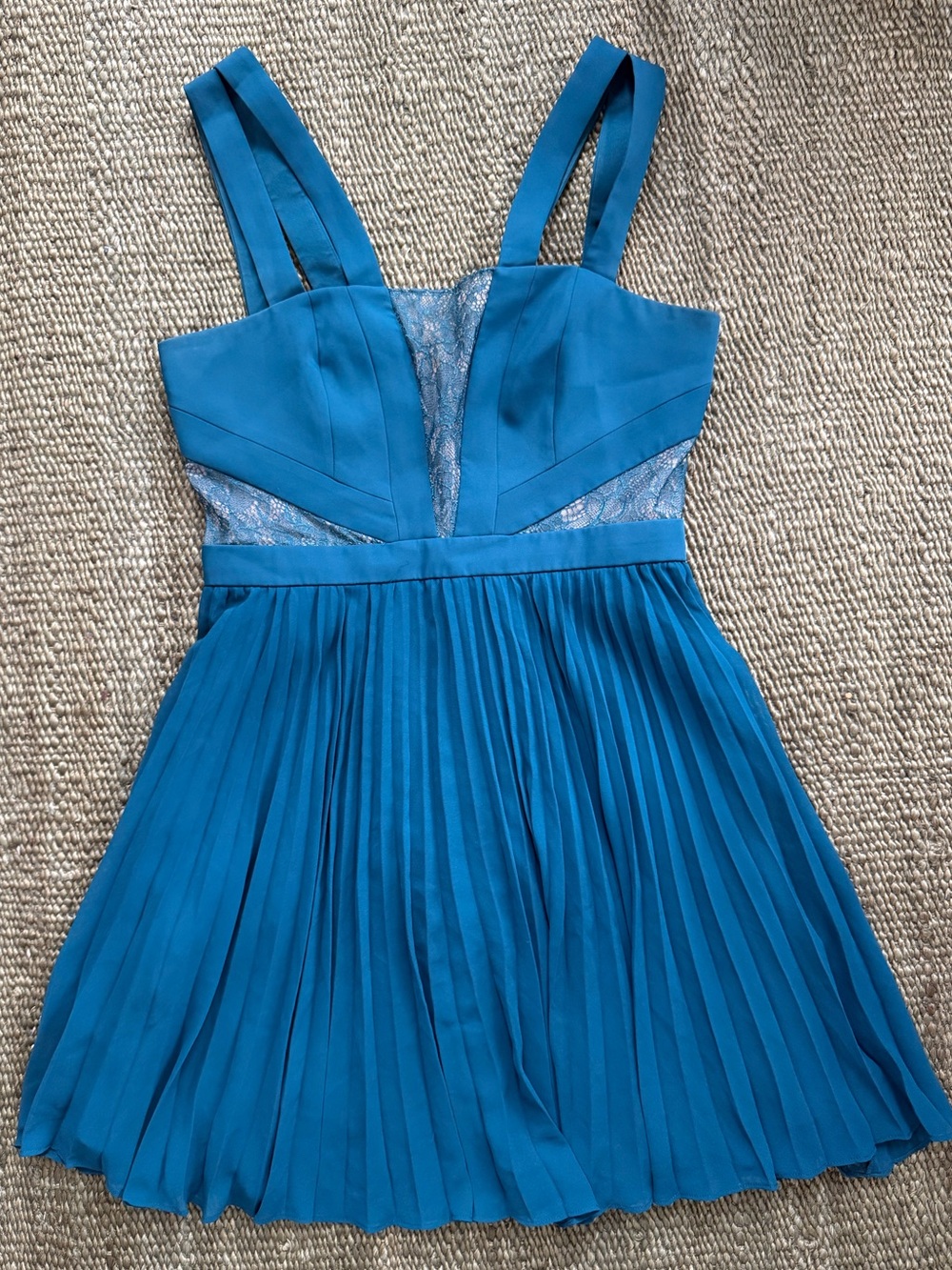 BCBG Pleated Strappy Dress
